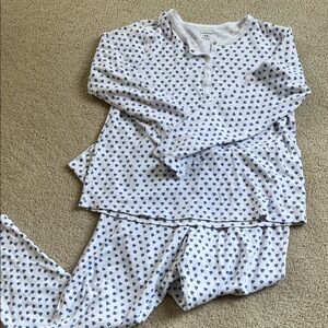 Roller Rabbit Blue Heart Print Pajamas